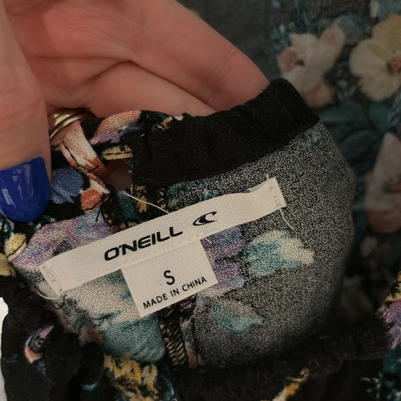 NWT O'Neill Alta Floral Open Back Midi Dress - Picture 14 of 15